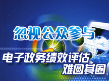 忽视公众参与 电子政务绩效评估难圆其圈