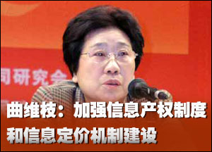 曲维枝：加强信息产权制度和信息定价机制建设