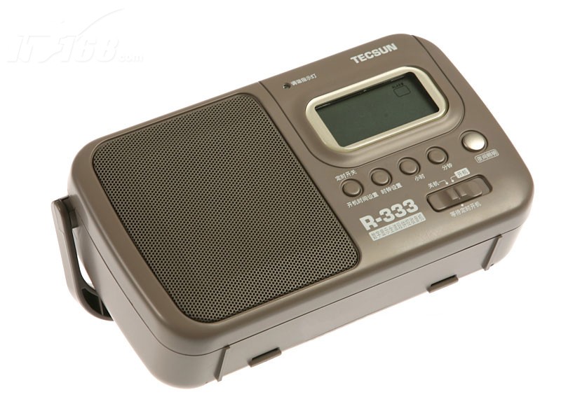 德生R-333便携式调频\/中波\/短波数码显示钟控