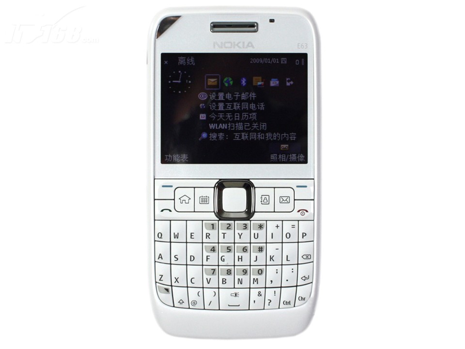 诺基亚E63正面图片素材-IT168手机图片大全