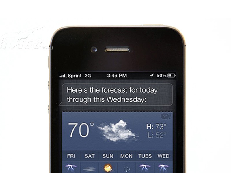 苹果iPhone4S 64G前置摄像头图片素材-IT168