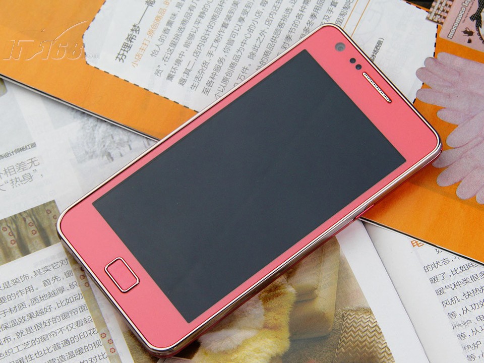 三星GALAXY SII i9100粉色图片3素材-IT168手机图片大全