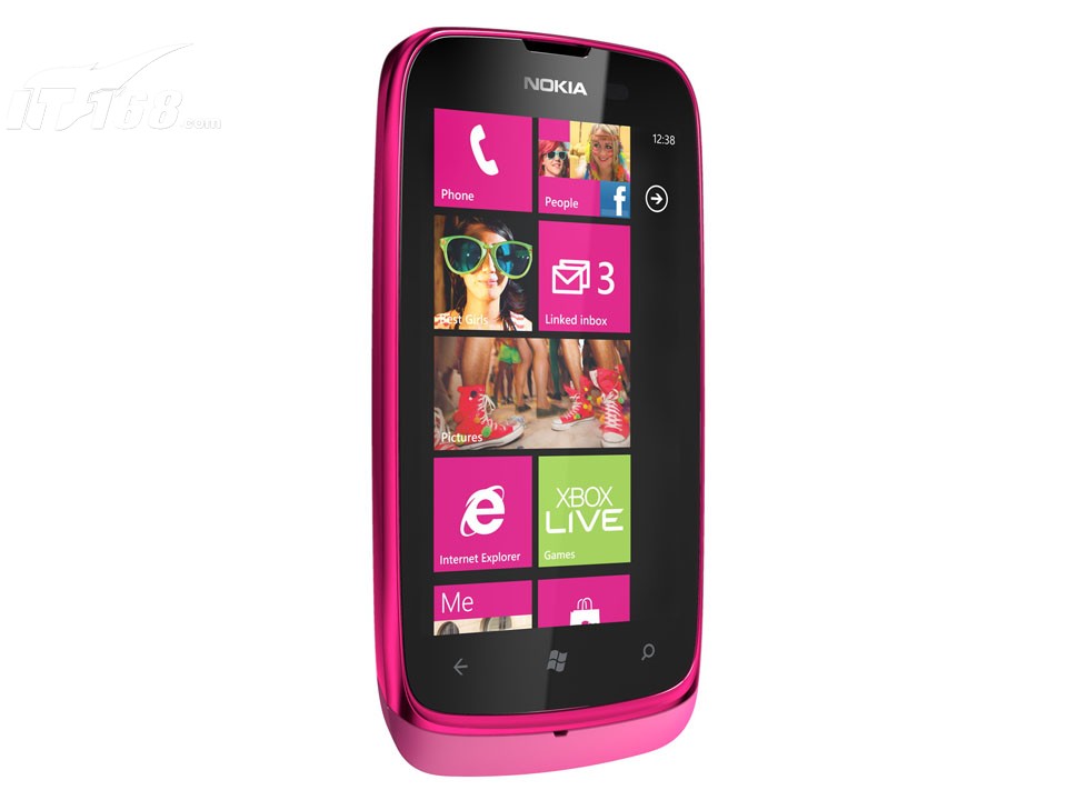 诺基亚610粉色图片3素材-IT168手机图片大全