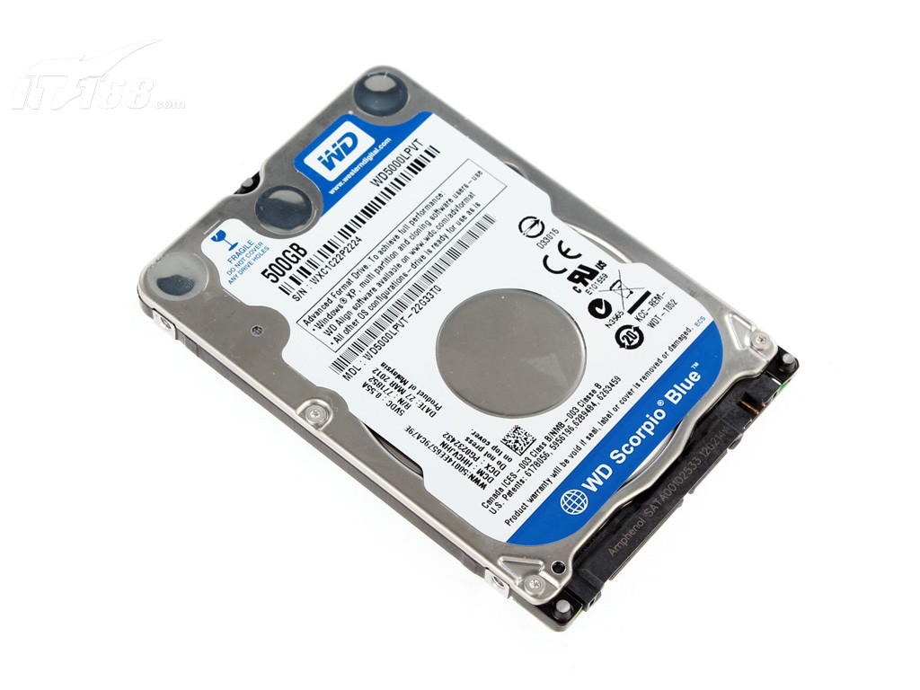 西数500G\/5400转\/8MB\/SATA2(WD5000LPVT