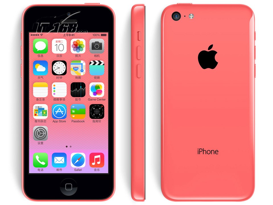 苹果iphone5c 32g联通3g手机(粉色)wcdma/gsm非合约机