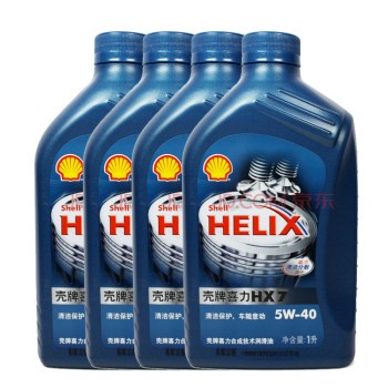 壳牌非凡蓝喜力helix plus合成机油 5w-40 4l装 蓝壳1l*4润滑油产品