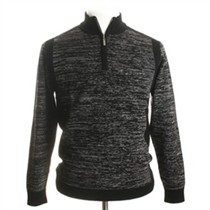 恒源祥2011新款半高领拉链男式长袖毛衣 羊毛