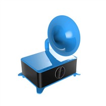 托瓦(TAMO) USB 低音炮喇叭 留声机 唱片机 蓝