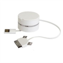 【hardaway USB三合一多功能数据线 圆盒手机