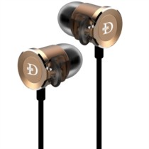 达音科 DN2000 三单元圈铁耳机入耳式 金色好