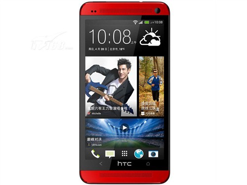 HTC HTC One 802d 电信3G手机(红色)CDMA2000/GSM双卡双待双通非合约机 图片