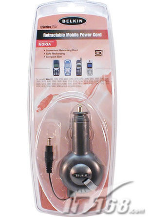 贝尔金诺基亚车用伸缩式充电器(f8v7010-rtc-m