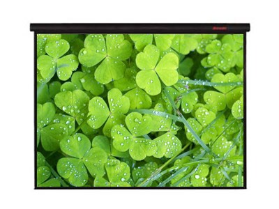 三叶电动幕(90英寸)投影幕布产品图片1-IT168