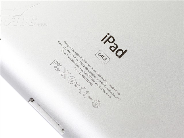 苹果新iPad(iPad3) 16GB背面型号图片-IT168