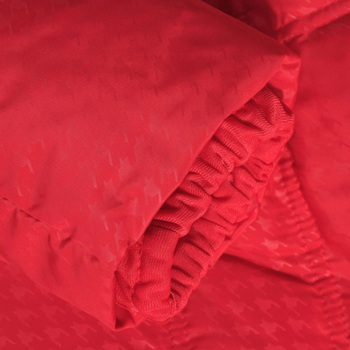 真维斯Jeanswest 女装毛领连帽印花超长款羽绒