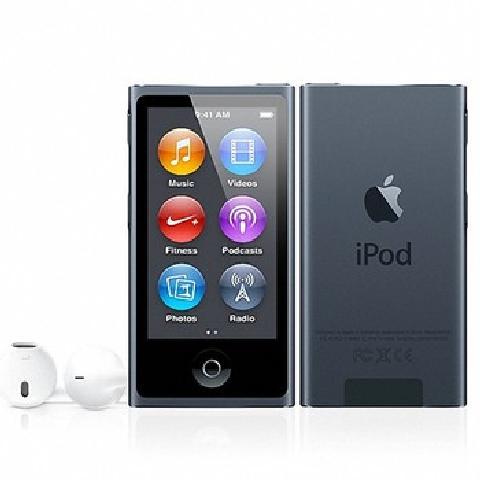 苹果ipod nano 7代 16g md481ch/a 多媒体播放器 碳黑色mp3产品图片1
