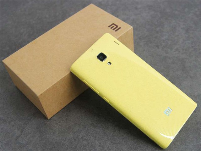 小米红米手机1S 联通3G手机(柠檬黄)WCDMA