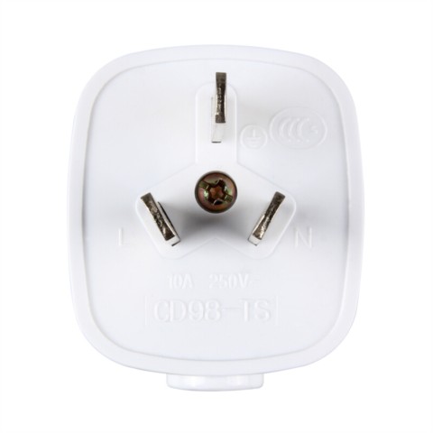 良工接线插头电源转换器插座插头 10A三角三