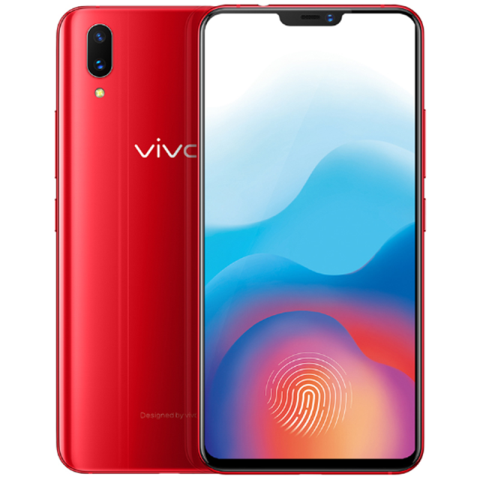 vivoX21 屏幕指纹版 6GB+128GB 宝石红手机产