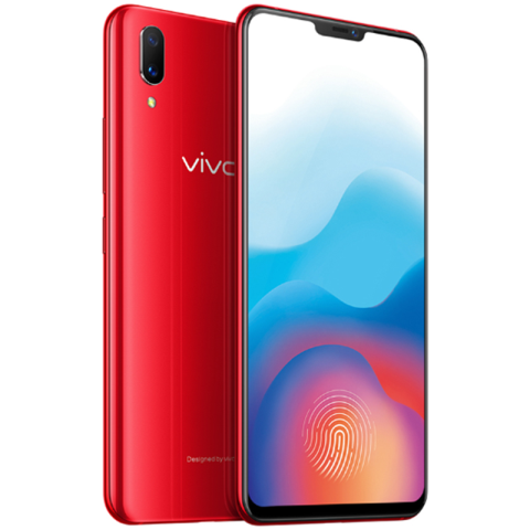vivoX21 屏幕指纹版 6GB+128GB 宝石红手机产