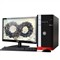 清华同方 精锐X850H-BI02 台式电脑(四核i5-4460 4G 500G GT705独显 前置USB3.0 win7)
