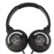 铁三角 ATH-WS55X 实丽重低音可旋转头戴式音乐耳机 黑色