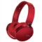 索尼 MDR-XB950B1 无线蓝牙 重低音立体声耳机 头戴式 红色