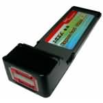 MOGE ExpressCard/34-eSATA(2P)卡 MC577连接线转接卡