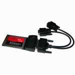 MOGE PCMCIA RS232(2S)MC378连接线转接卡