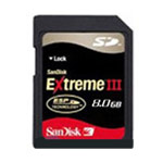 SanDisk Extreme III SD卡(8GB)
