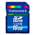 TRANSCEND SDHC卡(16GB/Class6)