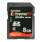 SanDisk Extreme III SDHC卡(8GB)闪存卡