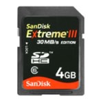 SanDisk Extreme III SDHC��(4GB)