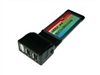 MOGE ExpressCard USB2.0+1394a卡 MC563连接线转接卡
