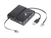 泰格斯 旅行式 USB2.0集线器+以太网线(ACH77AP)笔记本配件