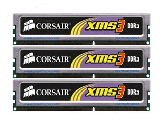 CORSAIR 6GB DDR3 1600(TR3X6G1600C9)三通道套装