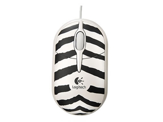 罗技 趣味光电鼠标 Zebra