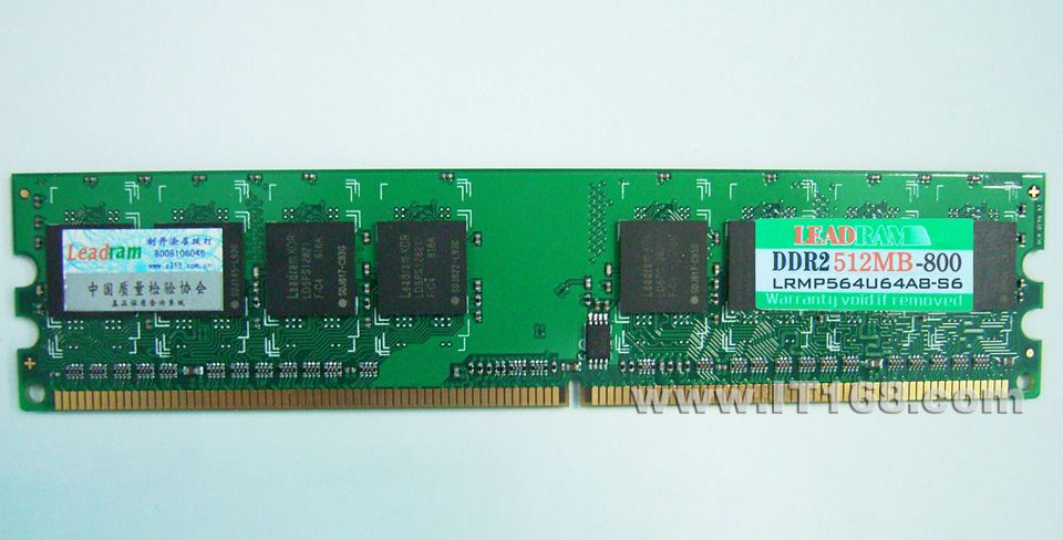 ��ʤ(Leadram) 512MB��PC2-6400/DDR2 800���ڴ����������ͼ