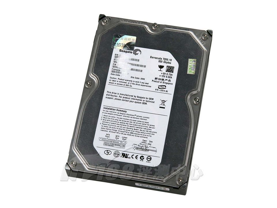 ϣ��(Seagate) 320G/����7200.10/SATAII/16M/��ST3320620ASӲ�����������ͼ