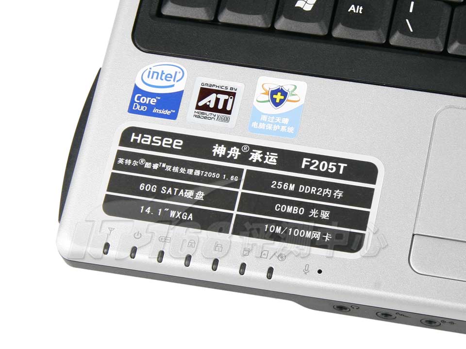 ����(HASEE) ���� F205T�ʼǱ����������ͼ