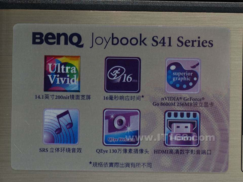 BenQ(����) Joybook S41130�ʼǱ����������ͼ
