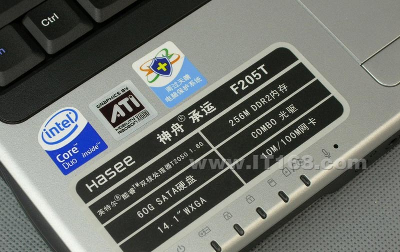 ����(HASEE) ���� F205T�ʼǱ����������ͼ