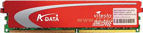 点击查看下一张威刚 红色威龙1GB（PC2-6400/DDR2 800）内存图片