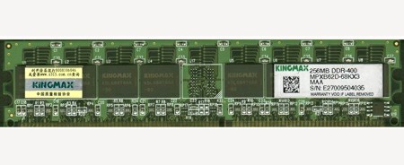 点击查看下一张KINGMAX 256MB（PC-3200/DDR400）(MPXB62D-68KX3)内存图片