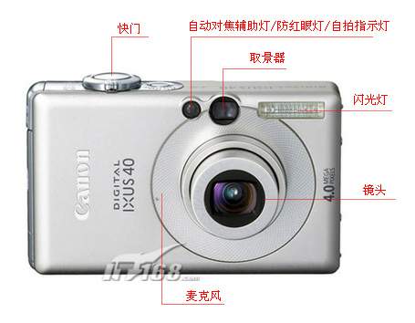 点击查看下一张佳能 Digital Ixus 40数码相机图片
