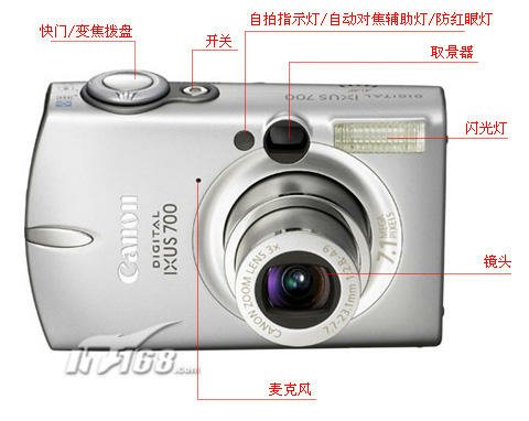 点击查看下一张佳能 Digital IXUS 700数码相机图片
