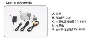 点击查看下一张佳能 MD120数码摄像机图片