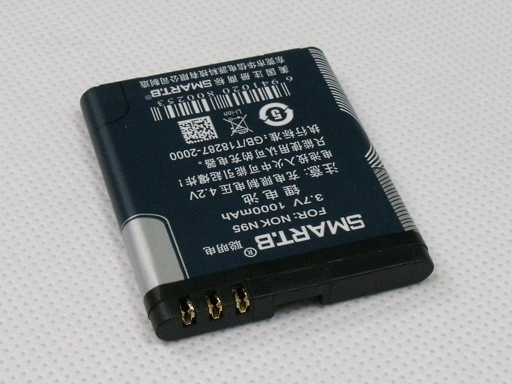 聪明电诺基亚 n95 1000mah手机电池产品图片2素材-it168手机电池图片