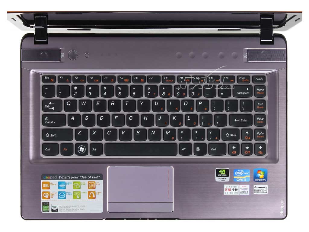联想y470n-ith(i3 2350m/2gb/750gb)键盘图片