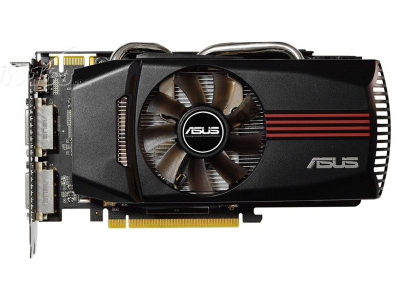 华硕engtx460  dc/2di/1gd5至尊版正面图片素材-it168显卡图片大全